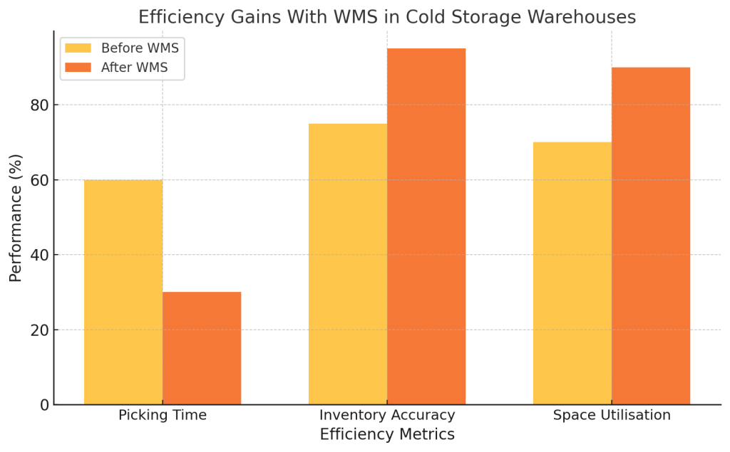 Efficiency Gains With WMS in Cold Storage Warehouses